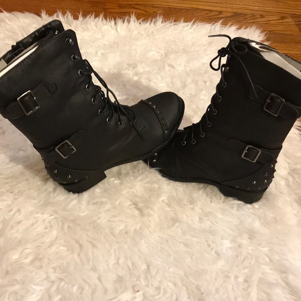 NEW! Black combat boots